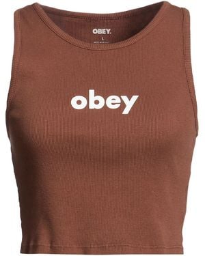 Obey Top Cotton - Brown