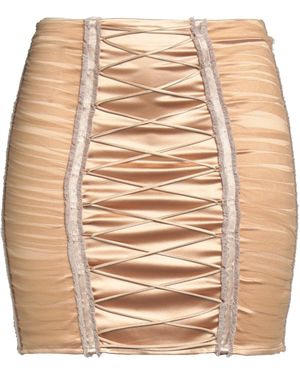 Elisabetta Franchi Mini Skirt Acetate, Polyamide, Elastane - Natural