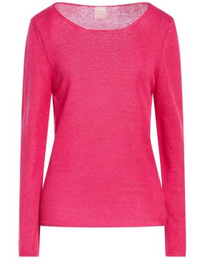 120% Lino Jumper Linen, Silk - Pink