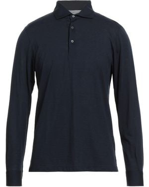 Gran Sasso Midnight Polo Shirt Virgin Wool - Blue