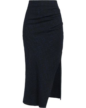 BUSHWICK New York Midi Skirt Acrylic, Cotton, Polyester, Wool - Blue