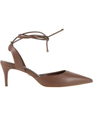Carrano Chocolate Court Shoes Leather - White