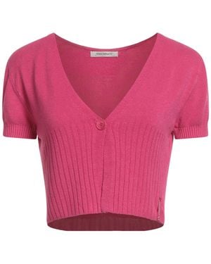 hinnominate Fuchsia Cardigan Viscose, Elastane - Pink