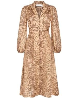 Zimmermann Maxi-Kleid - Natur
