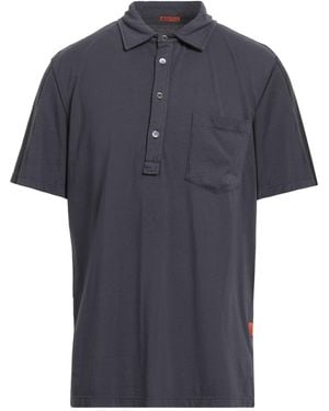 Barena Charcoal Polo Shirt Cotton - Blue