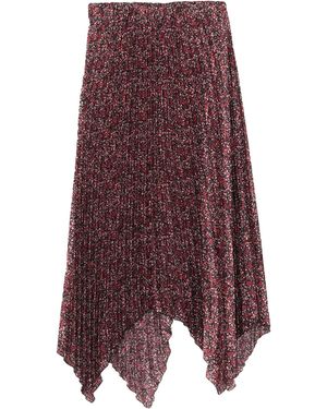 Soallure Midi Skirt - Purple
