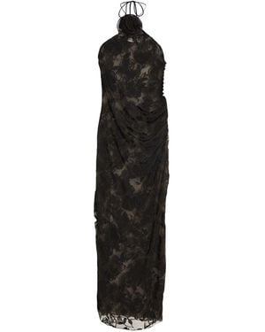 Magda Butrym Maxi Dress Viscose, Polyamide - Black