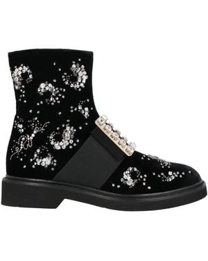 Roger Vivier Ankle Boots Textile Fibers - Black