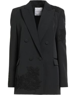 ERMANNO FIRENZE Blazer Polyester, Elastane, Viscose, Polyamide, Cotton - Black