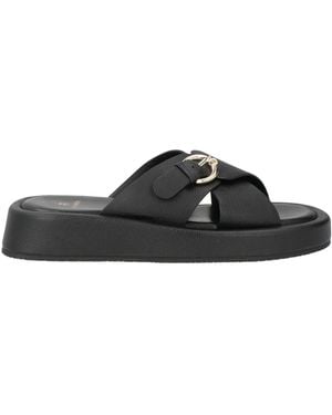 Aigner Sandals Leather - Black