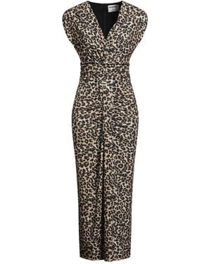 Essentiel Antwerp Camel Maxi Dress Polyester, Elastane - Natural