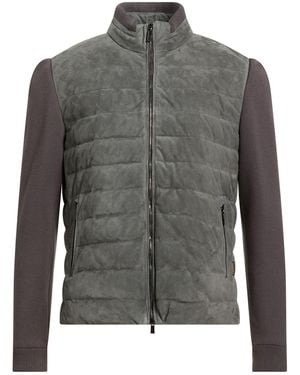 Moorer Puffer Ovine Leather, Cotton, Elastane - Gray