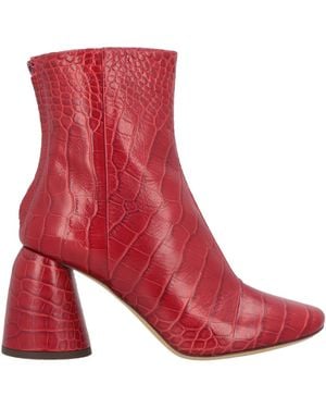 Ellery Ankle Boots Leather - Red