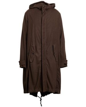 Masnada Dark Coat Wool, Elastane - Brown