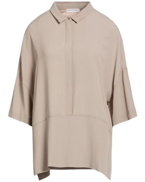 Le Tricot Perugia Taupe Top Acetate, Silk - Natural