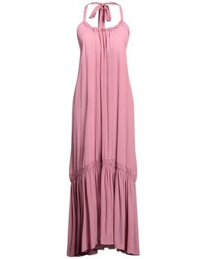 MEIMEIJ Antique Rose Maxi Dress Acetate, Silk - Pink