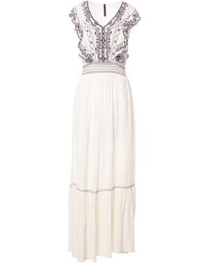 Manila Grace Midi Dress - White