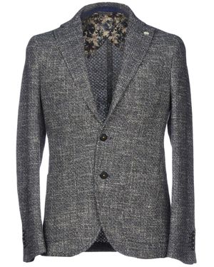 Manuel Ritz Blazer Cotton, Wool, Acrylic, Polyamide - Grey