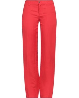 Burberry Pants Paper, Viscose - Red