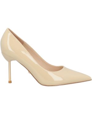 Twenty Four Haitch Cream Pumps Textile Fibers - Natural