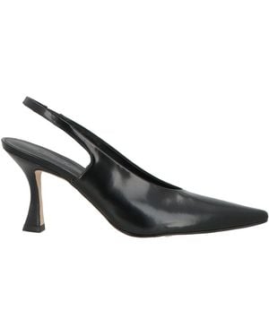 Zinda Court Shoes Leather - Black
