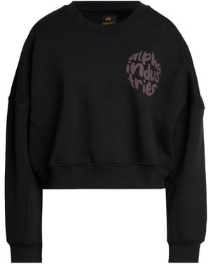 Alpha Industries Sweatshirt Cotton, Polyester - Black