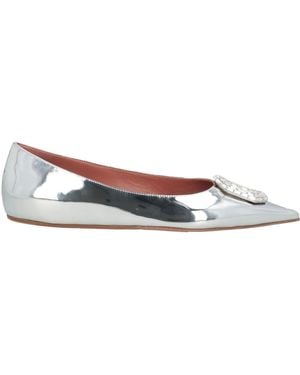 AMINA MUADDI Ballet Flats Leather - White