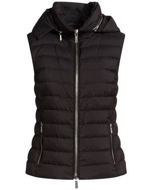 Moorer Vest Polyamide, Polyurethane - Black