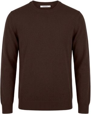 Kangra Dark Jumper Merino Wool - Brown