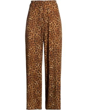 MC2 Saint Barth Pants Viscose, Polyester, Polyamide, Elastane - Brown