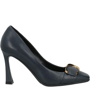 Luciano Barachini Midnight Court Shoes Leather - Blue