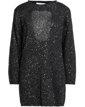 SIMONA CORSELLINI Mini Dress Viscose, Polyamide, Polyester - Black