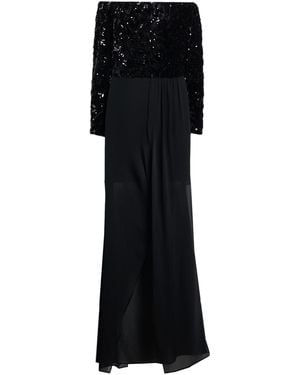 Gaelle Paris Maxi Dress Polyester, Elastane - Black