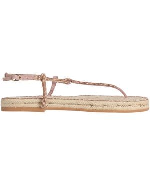 Manebí Thong Sandal Leather, Synthetic Material - Natural