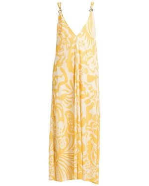 Siyu Maxi Dress Viscose, Polyester, Polyamide - Metallic
