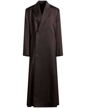 Quira Dark Coat Viscose, Polyamide - Black