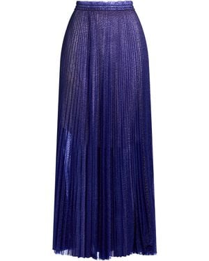 forte_forte Maxi Skirt Polyester, Metallic Polyester - Blue