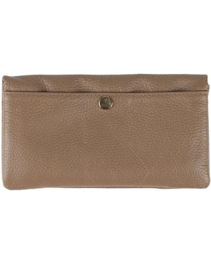Woolrich Taupe Wallet Leather - Brown