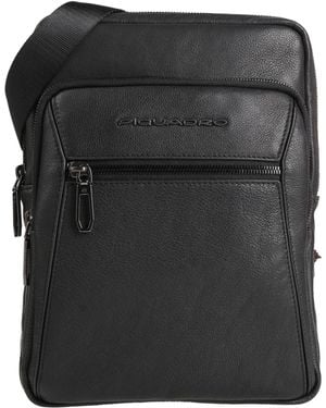 Piquadro Cross-Body Bag Cow Leather, Eva (Ethylene - Black