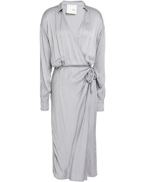 8pm Midi Dress Ecovero Viscose, Viscose - Gray