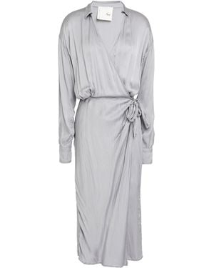8pm Conscious Midi Dress Ecovero Viscose, Viscose - Grey