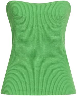 Alysi Crème Top Cotton - Green