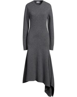 Jil Sander Midi Dress Wool - Grey