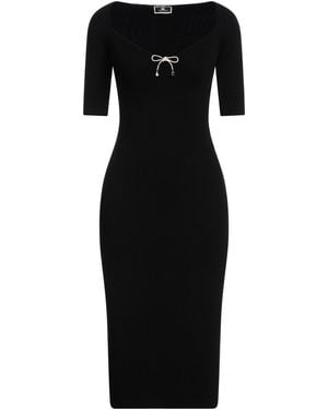 Elisabetta Franchi Midi Dress - Black