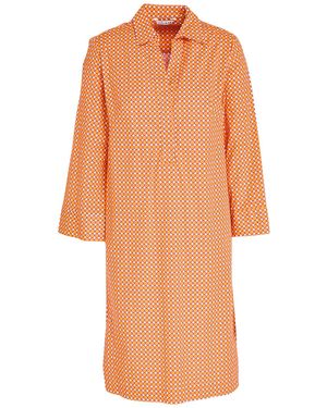Caliban Midi Dress Cotton, Elastane - Orange