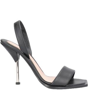 McQueen Sandals Leather - Metallic