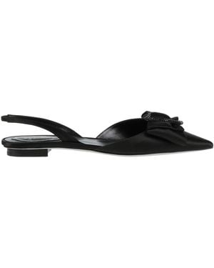 Rene Caovilla Ballet Flats - Black