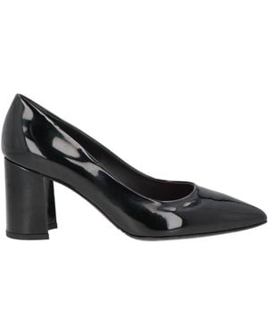 Bruglia Court Shoes Leather - Black