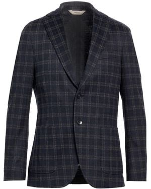 Paoloni Midnight Blazer Cotton, Wool, Acrylic - Blue