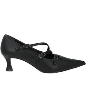 N·6 ROMA Court Shoes - Black